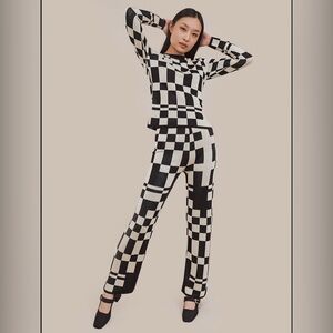 Paloma wool el valley check jacquard Set